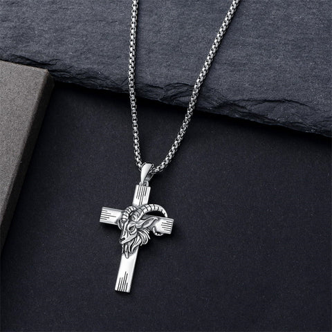 Sterling Silver 12 Constellation Cross Pendant Necklace