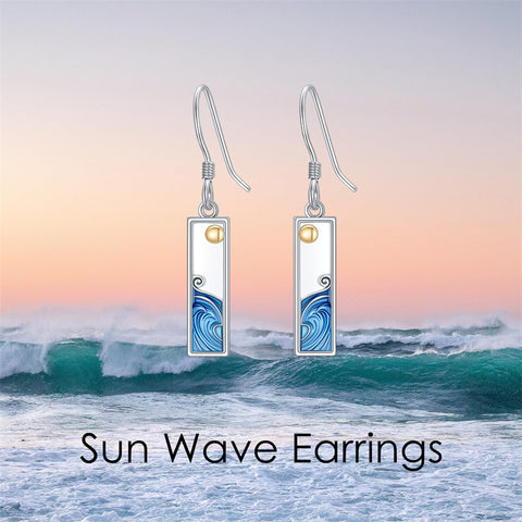 Sterling Silver Dolphin Dangle Earrings