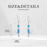 Sterling Silver Turquoise Owl Dragonfly Butterfly Hummingbird Dangle Earrings