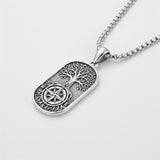 Sterling Silver Memento Mori Tree of Life Anubis Pendant Viking Amulet   Protection Pendant Necklace Egyptian Jewelry