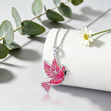 Sterling Silver Dragonfly  Cardinal Butterfly Hummingbird Pendant Necklace Gift for Women