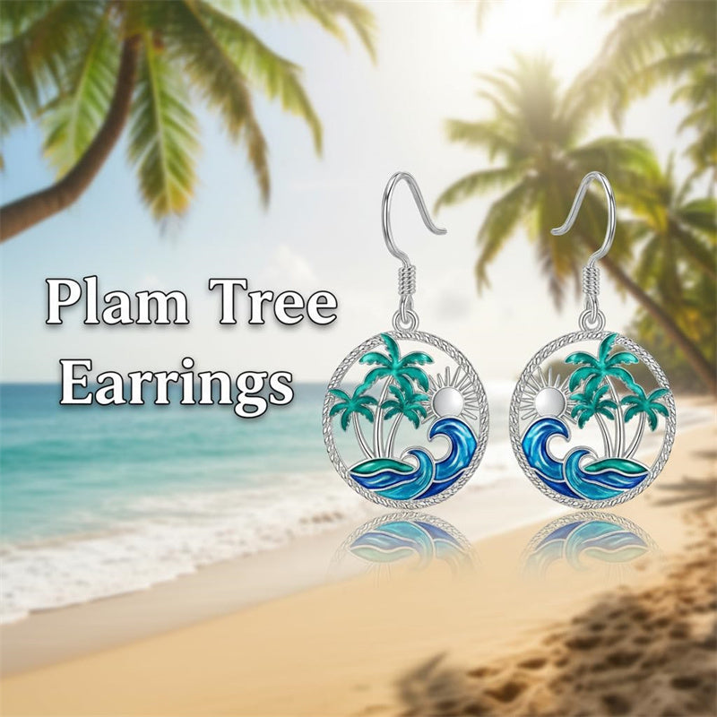 Sterling Silver Dolphin Dangle Earrings
