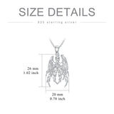 Sterling Silver PhoenixRaven Panda Hummingbird Sea Turtle Pendant Necklace Mother's Day Christmas Gifts