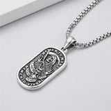 Sterling Silver Memento Mori Tree of Life Anubis Pendant Viking Amulet   Protection Pendant Necklace Egyptian Jewelry