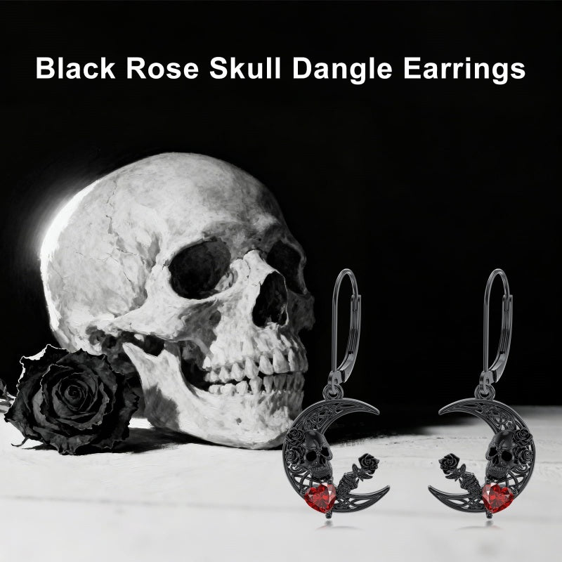 Sterling Silver Feather Arrow  Skull Spider Bat Scorpion Hoop Earrings Halloween Christmas Gift