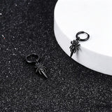 Sterling Silver Feather Arrow  Skull Spider Bat Scorpion Hoop Earrings Halloween Christmas Gift