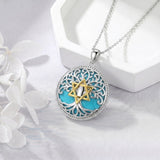 Sterling Silver Turquoise Sun and Moon AA Sobriety Celtic Knot Cross DNA Star of David Tree of Life Pendant Necklace