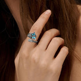 Sterling Silver Oxidized Dragonfly Butterfly Hummingbird Sea Turtle Anchor CrossTree of Life Sunflower Spoon Ring