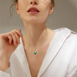 10K 14K 18K Yellow Gold Heart Birthstone Sunflower Pendant Necklace