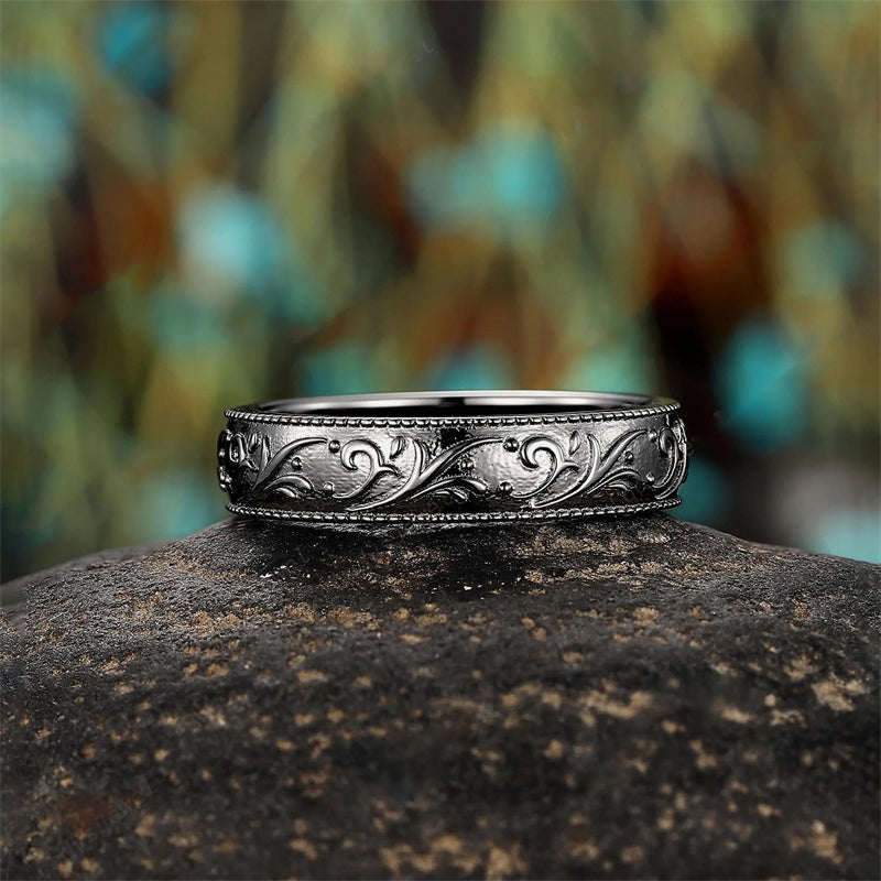 Sterling Silver 10K 14K 18K Gold Natural Leaf  Moss Agate Engagement Anniversary Couple Ring Sets