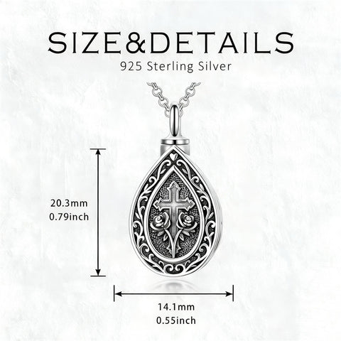 Sterling Silver Bumble Bee  Butterfly Cardinal Cross Dragonfly Hummingbird Paw Print Urn Necklace for Ashes