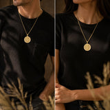Patron Saint Medal Gold Plated Catholic Pendant Christian Religious Necklace Amulet Jewelry
