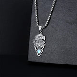 Sterling Silver  Eagle Elephant Fox Octopus Trident  Pig Raven Scorpion Pendant Necklace
