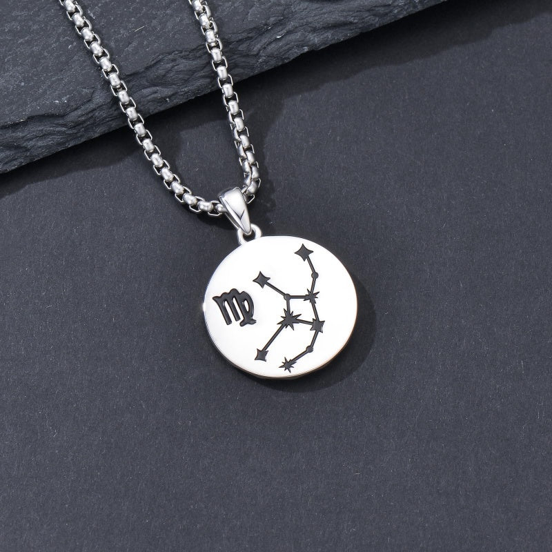 Sterling Silver Constellation Celestial Pendant Necklace Astrology Jewelry Birthday Gifts Christmas