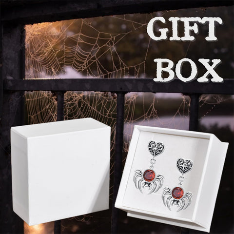 Sterling Silver Cubic Zirconia Spider Stud Earrings
