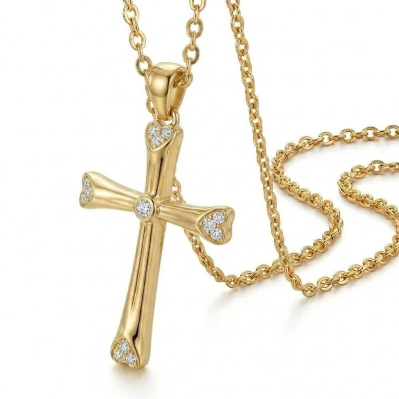 14K Gold Plated Cross Necklaces for Women Faith Jewelry for  Anniversary Christmas Birthday Mother's Day
