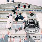 Sterling Silver Personalized  High School Colleg Class Ring