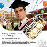 Copper Personalized Birthstone High School College Class Ring Graduation Gift