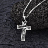 Sterling Silver Cross Pendant Necklace Christian Religious Jewelry Gifts for Anniversary