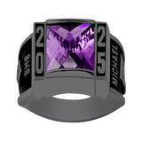 Sterling Silver Personalized Birthstone High School College Class Ring