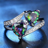 Sterling Silve Mystic Topaz Engagement Ring