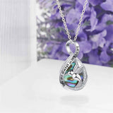 Sterling Silver Hummingbird Urn Necklaces for Ashes Engraved With You Are Always in My Heart