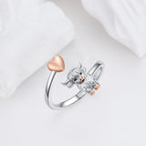 Sterling Silver Adjustable Highland Cow Ring