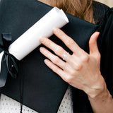 Sterling Silver Personalized Birthstone Engraved Class Ring Women's Graduation Ring