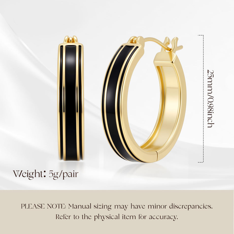 14K Gold Plated  Hoop Earrings for Her