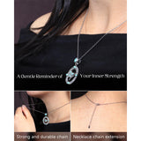 Sterling Silver Turquoise Butterfly Angel Wing Bee Hummingbird Pendant Necklace