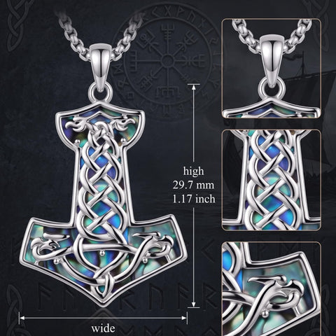 Sterling Silver Peace Sign Coexist Peace Symbol Pirate Tree of Life Thor's Hammer Wolf Raven Viking Series Necklace