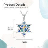 Sterling Silver Crown Jesus Fish Celtic Knot Chai  Lion Star of David Pendant Necklace