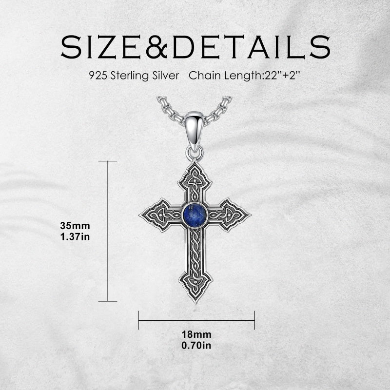 Sterling Silver Cross Pendant Necklace Christian Religious Jewelry Gifts for Anniversary
