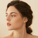 14k Gold Bunny Stud Earrings