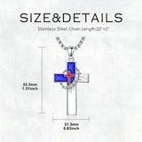 Sterling Silver Cross Pendant Necklace Christian Religious Jewelry Gifts for Anniversary