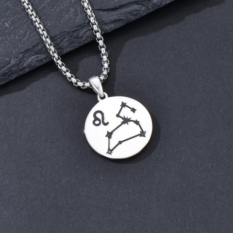 Sterling Silver Constellation Celestial Pendant Necklace Astrology Jewelry Birthday Gifts Christmas