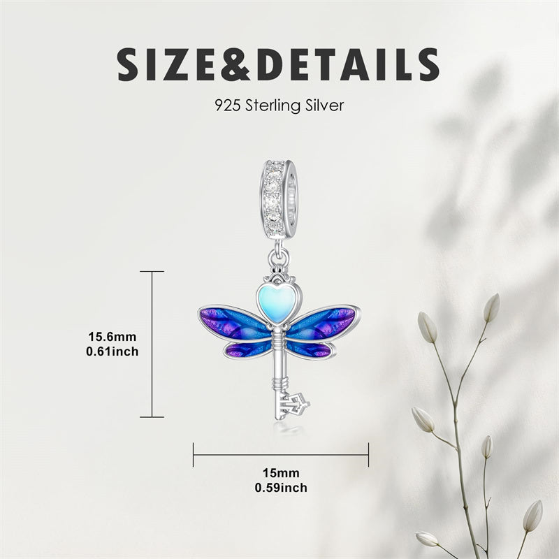 Sterling Silver Cubic Zircon Koala Pig Butterfly Scorpion Dragonfly Bead Charms