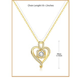 Sterling Silver Round Birthstone Necklace for Women