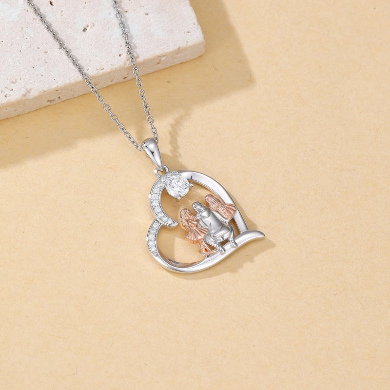 Sterling Silver Tree of Life Father Daughter Sister Pendant Necklace for Women Christmas Gift