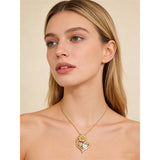 Sterling Sliver Birthstone Love Heart & Sunflower Pendant Necklace Engraved With You Are My Sunshine