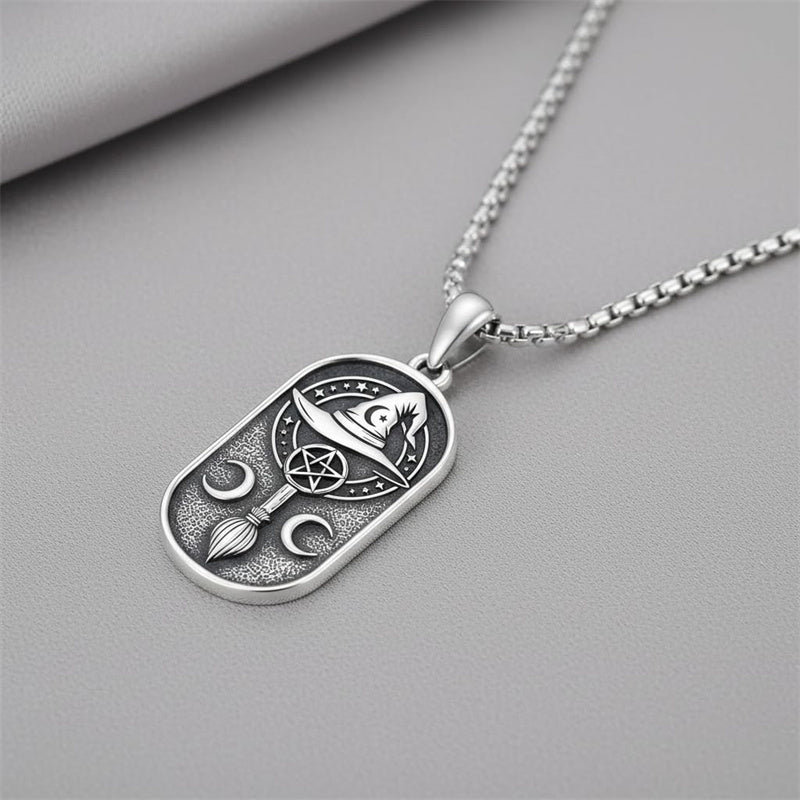 Sterling Silver Memento Mori Tree of Life Anubis Pendant Viking Amulet   Protection Pendant Necklace Egyptian Jewelry