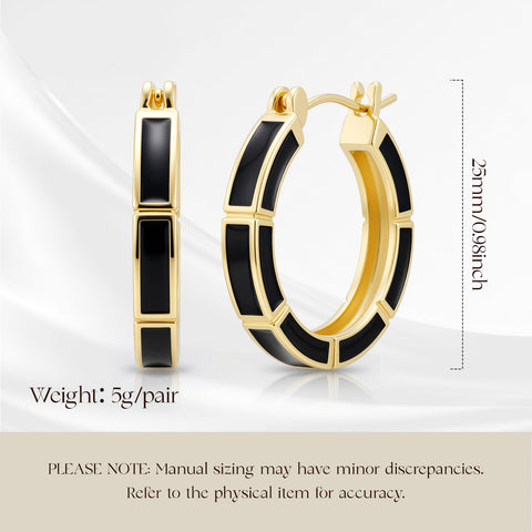 14K Gold Plated  Hoop Earrings for Her