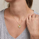 14K Gold Plated Birthstone  Sunflower Pendant Necklace for Women  Anniversary Christmas Birthday Gift