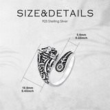 Sterling Silver Vintage Bee Butterfly Dragonfly Hummingbird Tree of Life Sunflower Spoon Rings