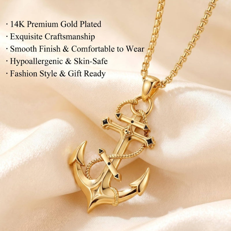 14K Gold Plated Cross Pendant Necklace Christian Jewelry Gifts