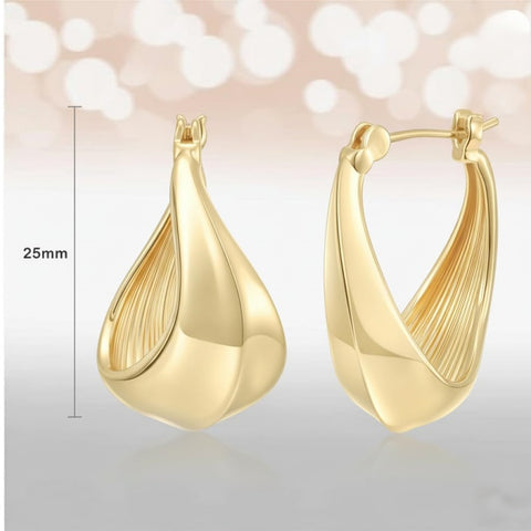 14K Gold Plated Trendy Elegant  Earring for Women