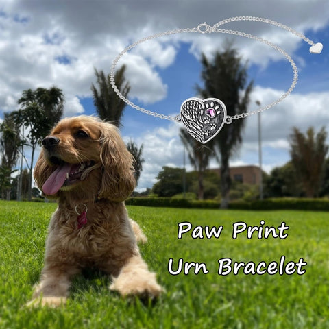 Sterling Silver Heart Urn Bracelet for Ashes Memorial Keepsake Jewelry Gifts for Women