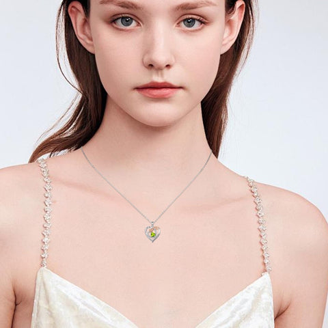 14K Gold Plated  Birthstone Rose Flower Necklaces for Women