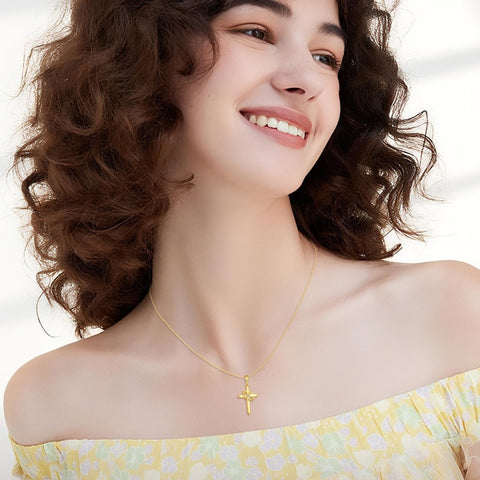 14K Gold Plated Cross Necklaces for Women Faith Jewelry for  Anniversary Christmas Birthday Mother's Day