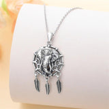Sterling Silver  Eagle Elephant Fox Octopus Trident  Pig Raven Scorpion Pendant Necklace
